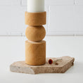 Load image into Gallery viewer, Abstract Sandstone Candleholder Natural COAST
