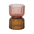 Load image into Gallery viewer, Alba Glass Candleholder 10.5x15cm Pink COAST
