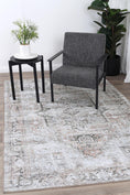 Load image into Gallery viewer, Motueka Berossus Nuzi Grey Machine Washable Rug
