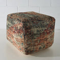 Load image into Gallery viewer, Carey Pouffe 45x45x45cm Multi CELADON
