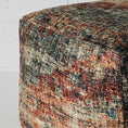 Load image into Gallery viewer, Carey Pouffe 45x45x45cm Multi CELADON
