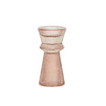 Load image into Gallery viewer, Fayette Glass Candleholder 6x12cm Pink COAST
