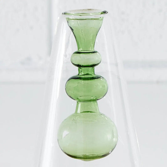 Floating Abstract Glass Vase Green KAILE