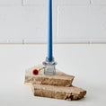 Load image into Gallery viewer, Glass Candleholder Blue COAST
