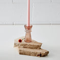 Load image into Gallery viewer, Glass Taper Candleholder Pink COAST
