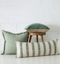 Load image into Gallery viewer, Albina Cushion 35x90cm Ivory/Green CELADON
