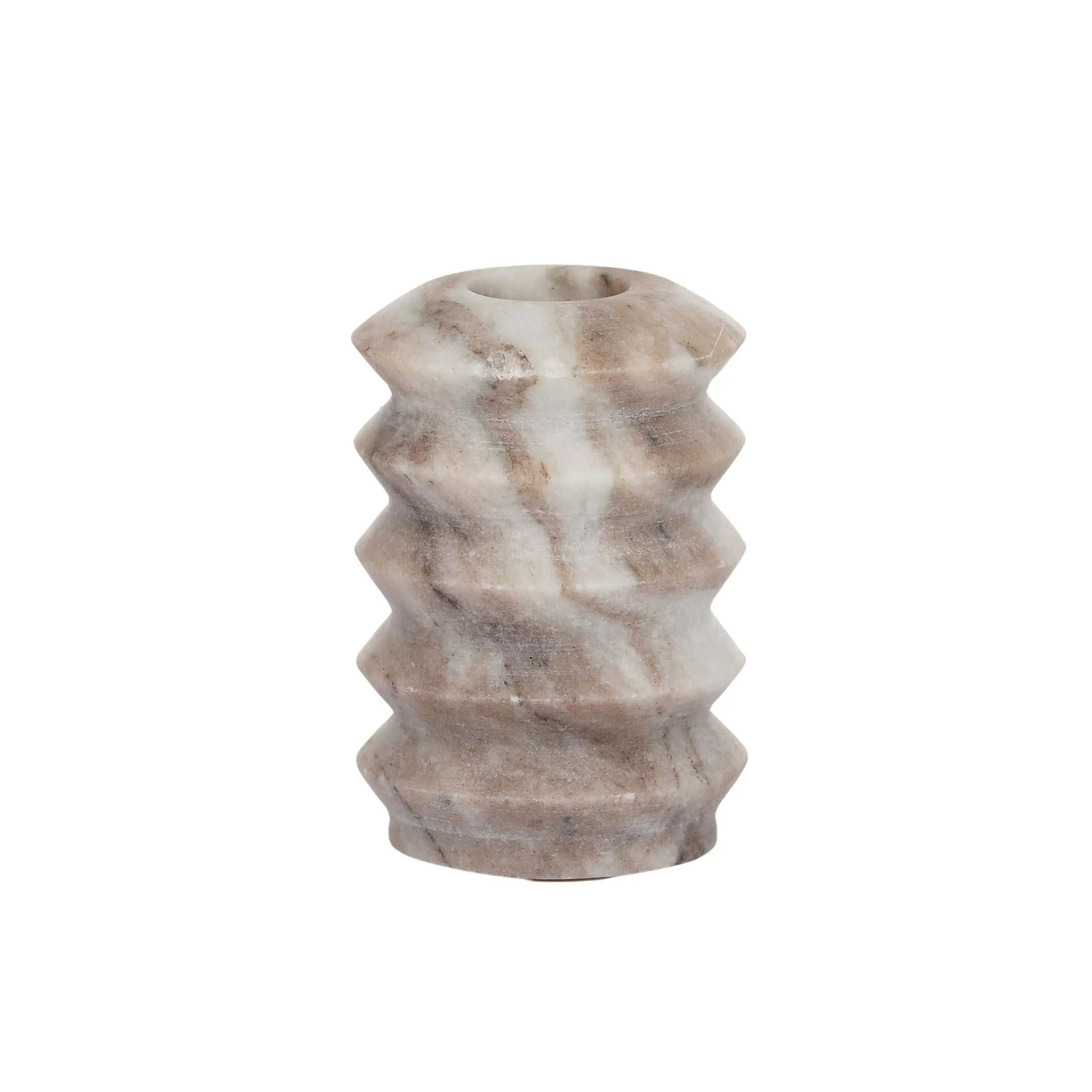 Lizette Marble Candleholder 5.5x8.5cm# COAST