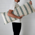 Load image into Gallery viewer, Lumbar Oversized Cushion Ivory and Green 90cm CELADON
