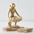 Load image into Gallery viewer, Monkey Resin Bowl Sculpture Gold COAST
