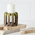 Load image into Gallery viewer, Moss Look Reversible Ceramic Candle Holder KAILE
