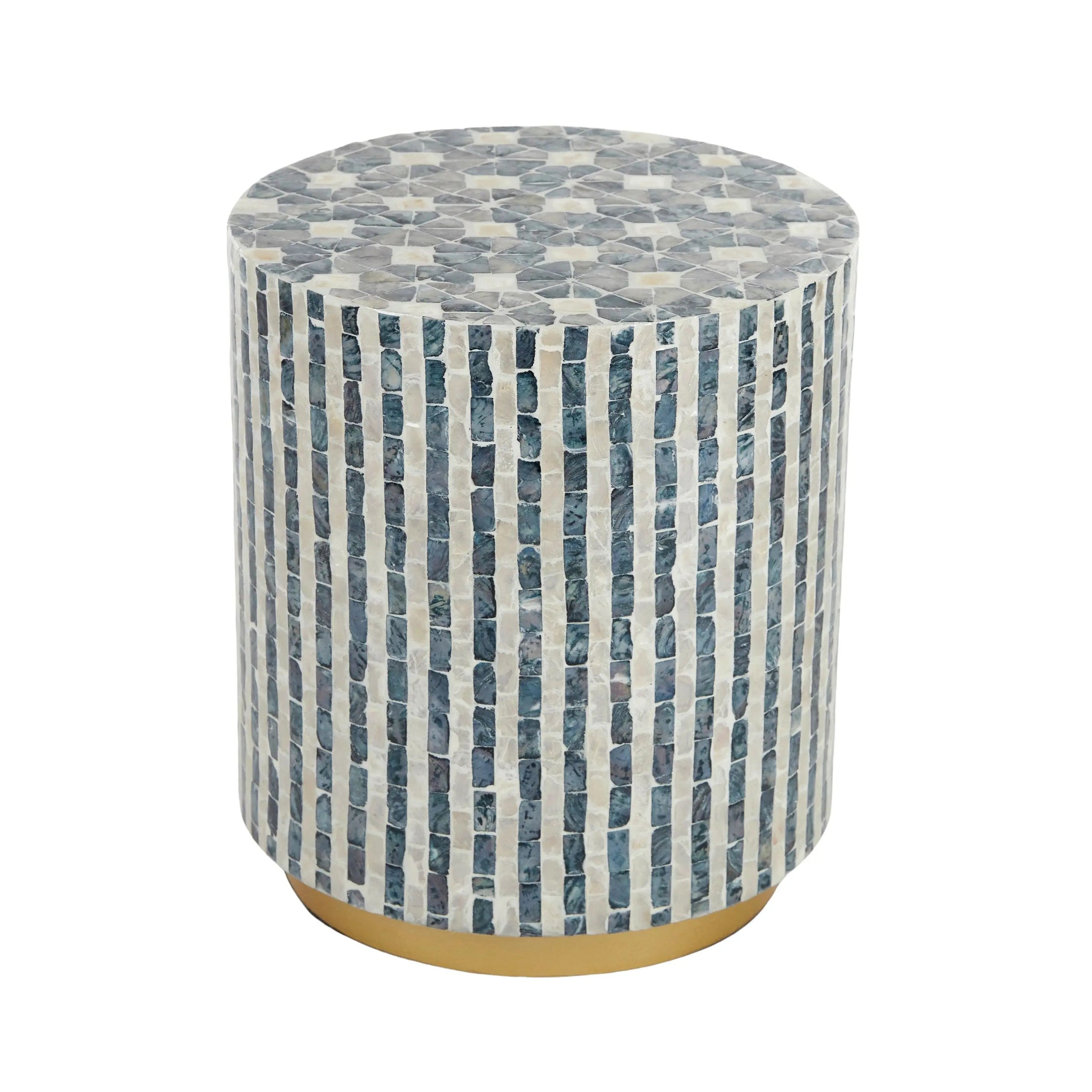 NYA INLAY STOOL 38X40CM MULTI COAST