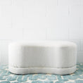 Load image into Gallery viewer, Pebble Ottoman in Ivory COAST
