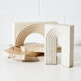 Load image into Gallery viewer, Resin Arched Sculpture Natural KAILE
