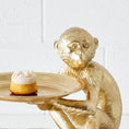 Load image into Gallery viewer, Resin Gold-Leaf Monkey Statue KAILE
