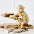 Load image into Gallery viewer, Resin Gold-Leaf Monkey Statue KAILE
