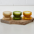 Load image into Gallery viewer, Ribbed Glass Tealight Candle Holder 3 Assorted COAST
