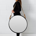 Load image into Gallery viewer, Round Metal Wall Mirror Black KAILE
