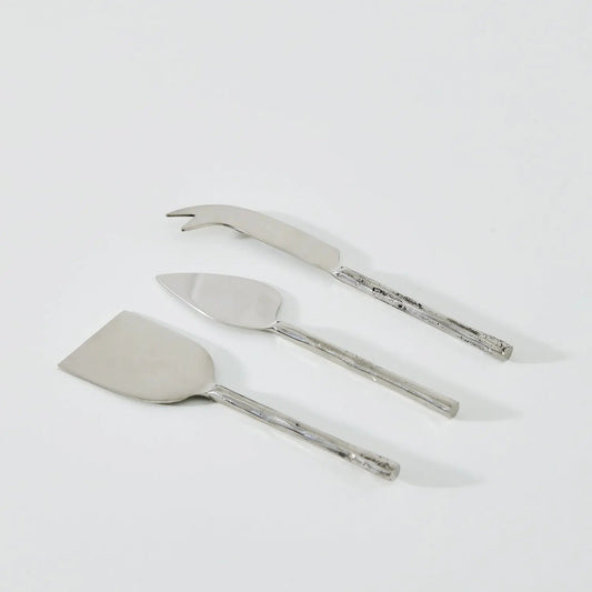 Set of 2 Resin Salad Server Silver Hands and Crafts