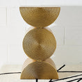 Load image into Gallery viewer, Tall Gold Sculptural Side Table KAILE
