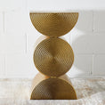 Load image into Gallery viewer, Tall Gold Sculptural Side Table KAILE
