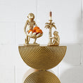 Load image into Gallery viewer, Tall Gold Sculptural Side Table KAILE
