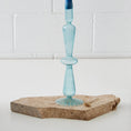 Load image into Gallery viewer, Taper Glass Candle Holder Blue KAILE
