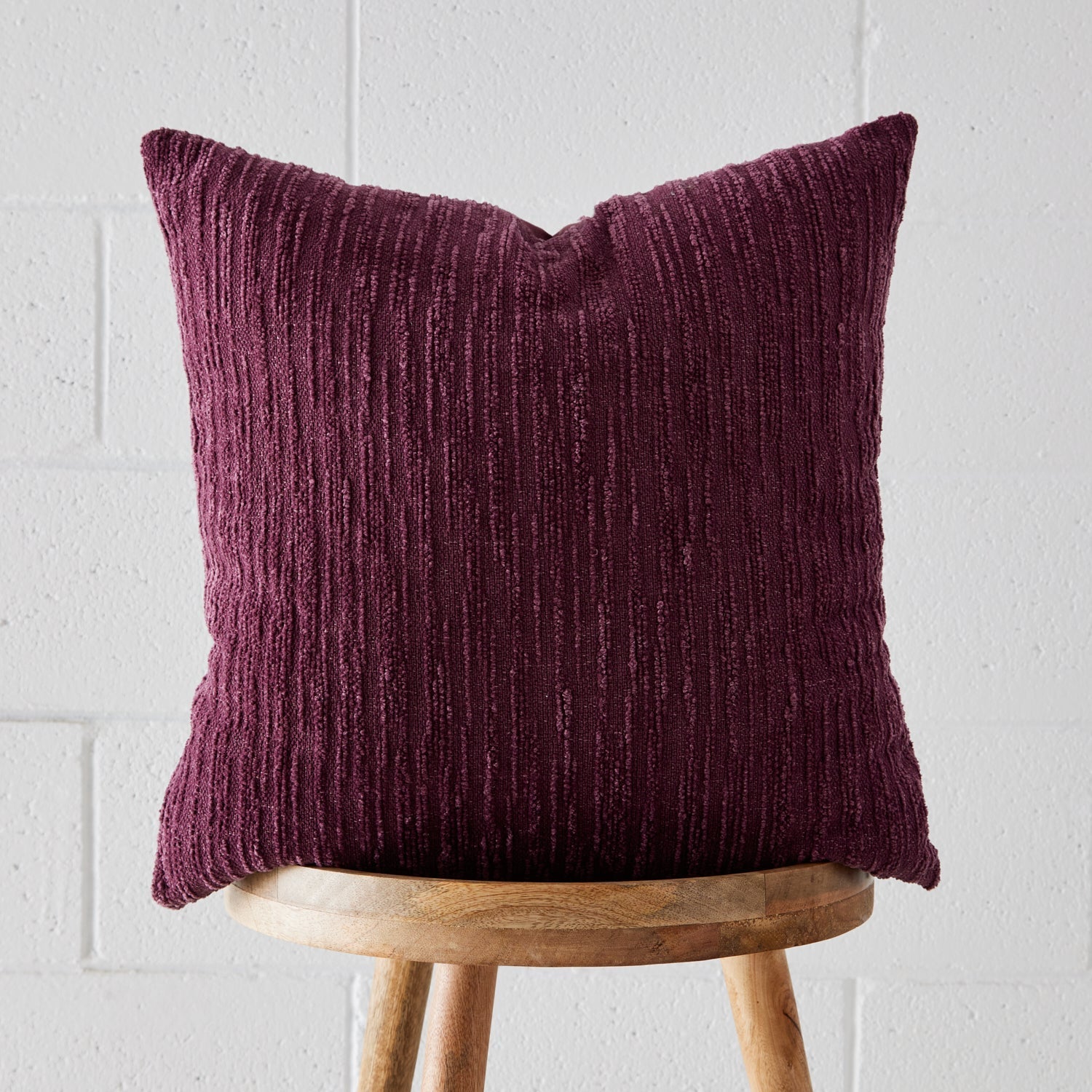 Textured Chenille Cushion Mulberry- TO BE SHOT CELADON