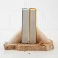 Load image into Gallery viewer, Travertine Stone Bookends KAILE
