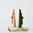 Load image into Gallery viewer, Wavy Abstract Candle Green KAILE
