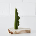 Load image into Gallery viewer, Wavy Abstract Candle Green KAILE
