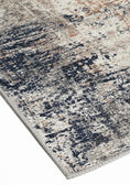 Load image into Gallery viewer, Dunedin Echo Blue Grey Abstract Washable Runner
