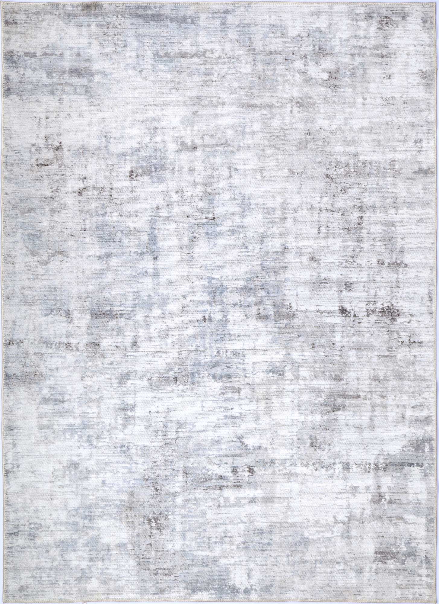 Queenstown Evalina Grey Abstract Washable Rug