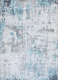 Load image into Gallery viewer, Karamea Akkad Blue Machine Washable Rug
