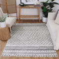 Load image into Gallery viewer, Wellington Alma Scandi Silver Machine Washable Rug
