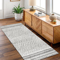 Load image into Gallery viewer, Wellington Alma Scandi Silver Washable Runner
