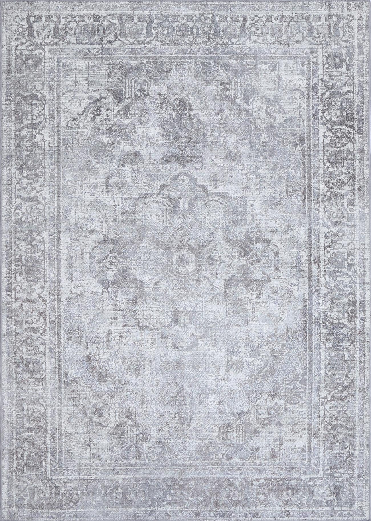 Takaka Arbela Grey Machine Washable Rug