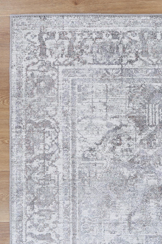 Takaka Berossus Arbela Ash Machine Washable Rug