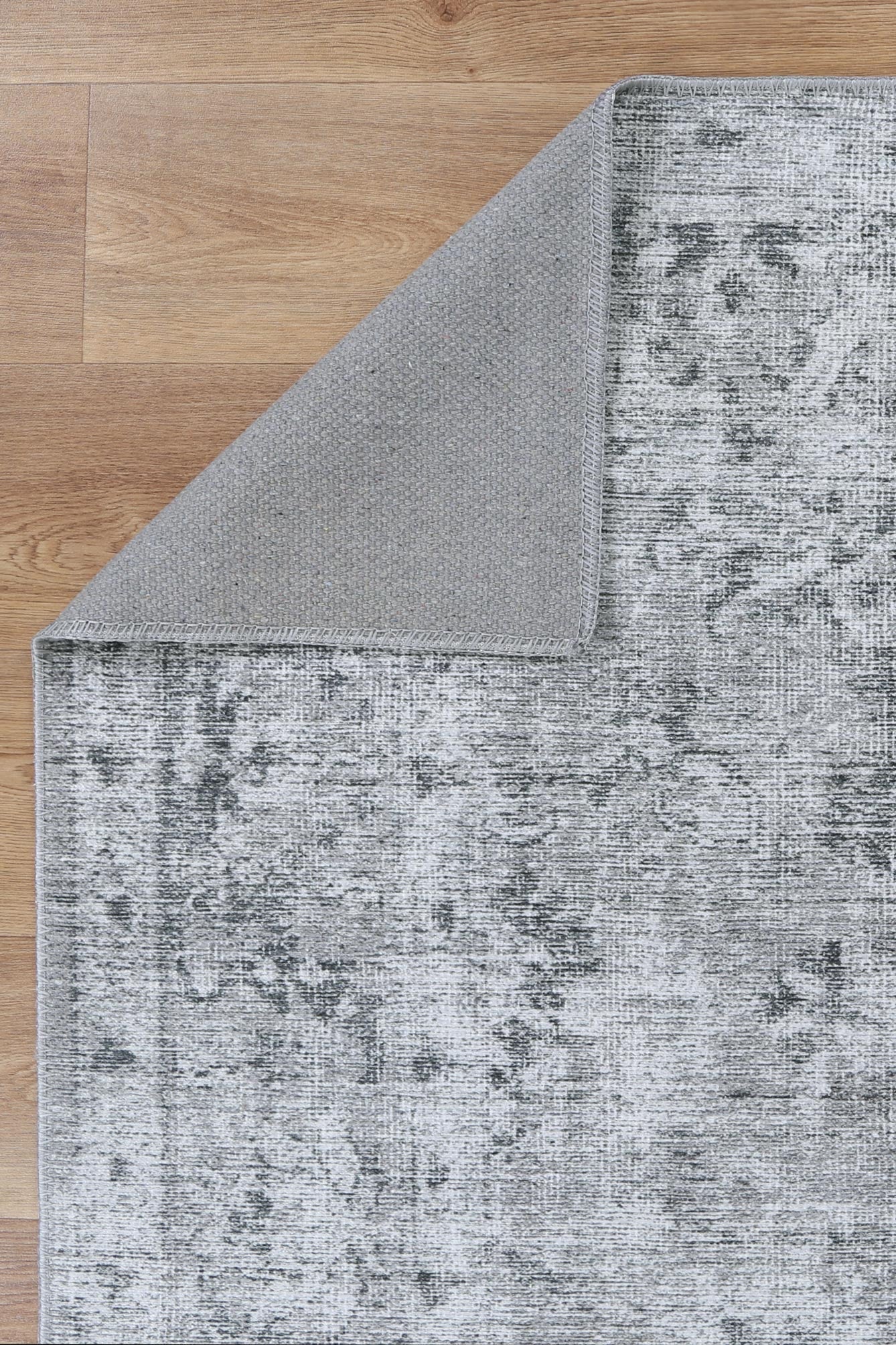 Hauraki Berossus Tuttul Grey Machine Washable Rug