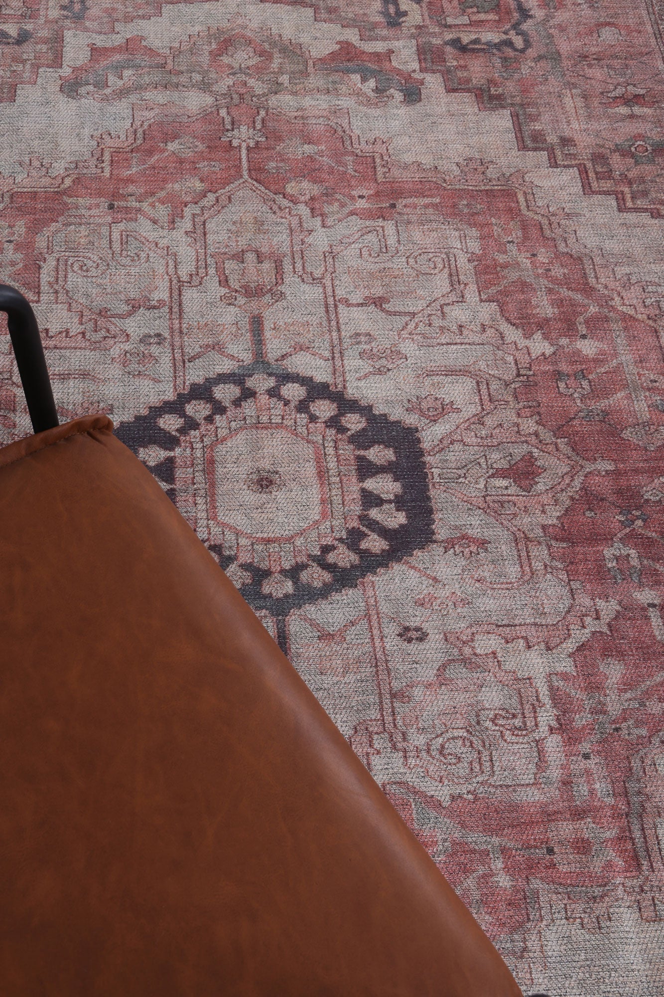 Hokitika Carmine Vintage Rust Washable Rug