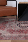 Load image into Gallery viewer, Hokitika Carmine Vintage Rust Washable Rug
