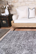 Load image into Gallery viewer, Rotorua Lauro Grey Contemporary Washable Rug
