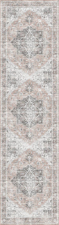 Load image into Gallery viewer, Matakana Cezanne Blush Distressed Vintage Washable Runner
