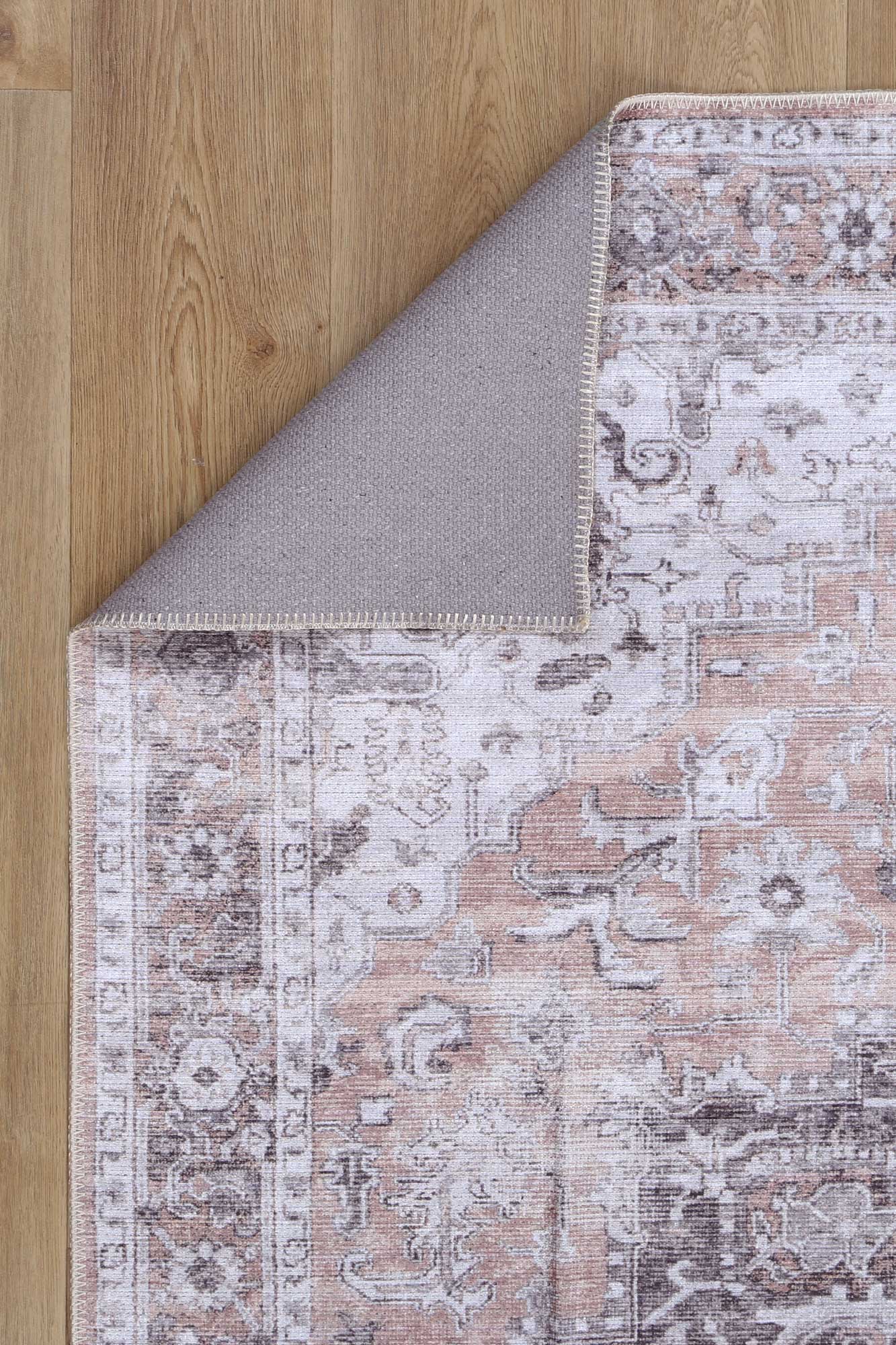 Matakana Cezanne Blush Distressed Vintage Washable Runner