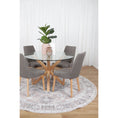 Load image into Gallery viewer, Matakana Cezanne Blush Distressed Vintage Round Washable Rug
