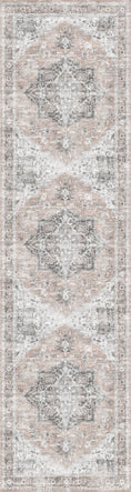 Load image into Gallery viewer, Matakana Cezanne Blush Distressed Vintage Washable Rug
