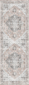 Load image into Gallery viewer, Matakana Cezanne Blush Distressed Vintage Washable Rug
