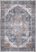 Load image into Gallery viewer, Matakana Cezanne Rabbit Gray Inca Gold Distressed Vintage Washable Rug
