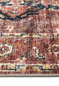 Load image into Gallery viewer, Matakana Cezanne Terracotta Distressed Vintage Washable Rug
