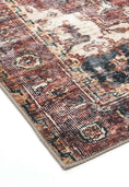 Load image into Gallery viewer, Matakana Cezanne Terracotta Distressed Vintage Washable Rug
