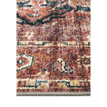 Load image into Gallery viewer, Matakana Cezanne Terracotta Distressed Vintage Round Washable Rug
